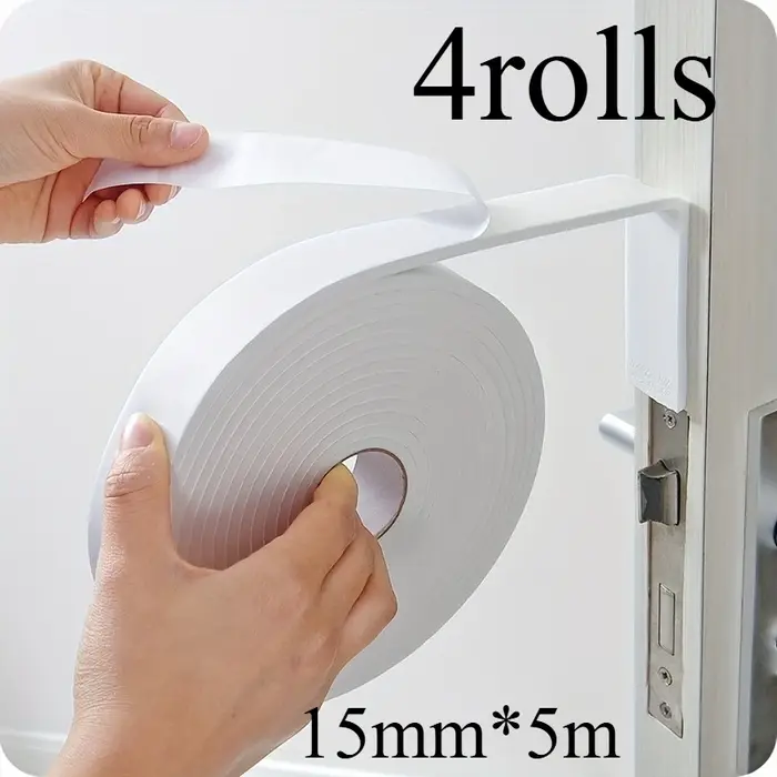 4 rouleaux de bande adhésive d'étanchéité pour fenêtres et portes