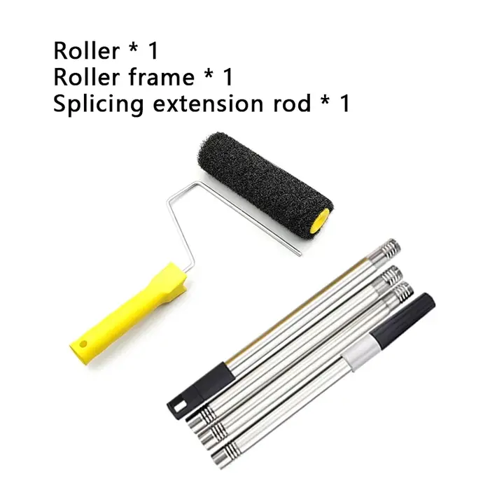 Brosse à rouleau en Fiber de 9 pouces pour Application de mastic, Texture artistique murale, outil de bricolage de décoration pour la maison