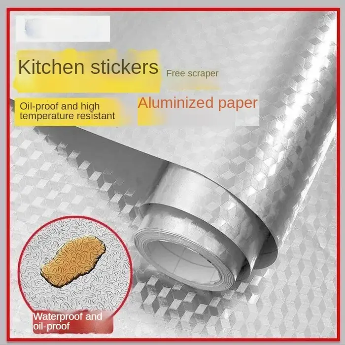 Autocollant de cuisine anti-graisse pour cuisinière