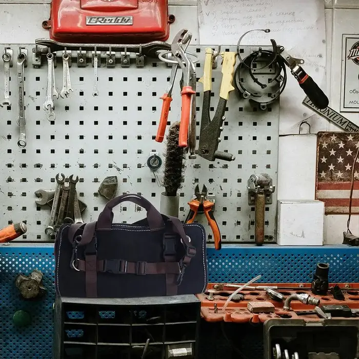Rouleau à outils en toile cirée robuste