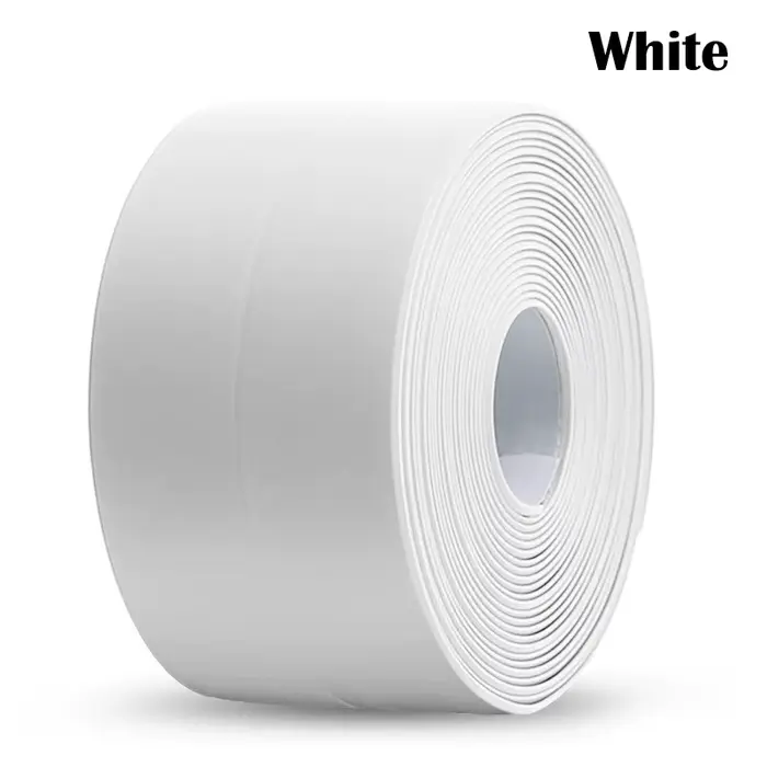Ruban d'étanchéité étanche en PVC, pour salle de bains, toilettes, calfeutrage, évier de cuisine, co