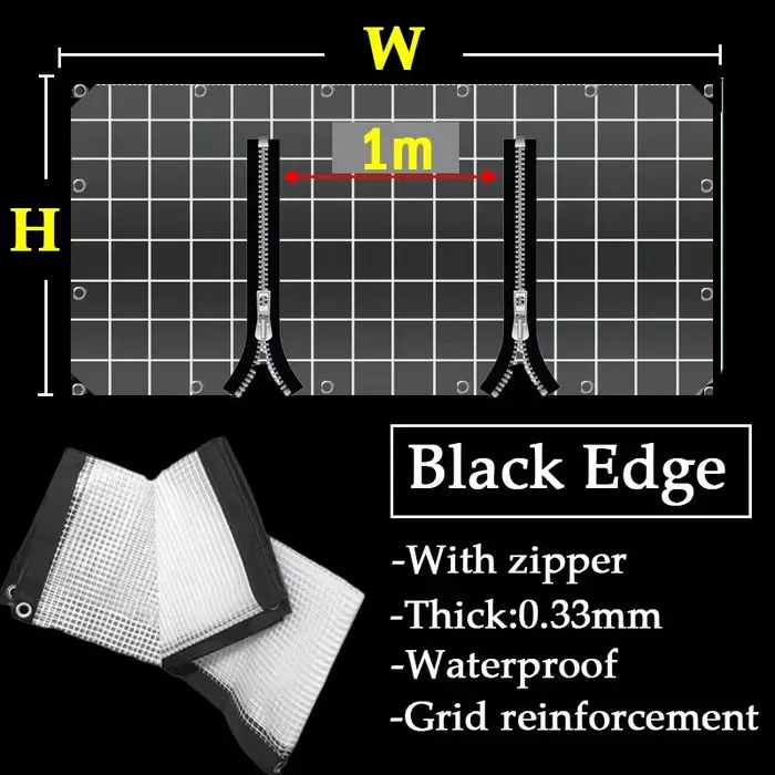 Bâche imperméable extérieure de 0.33MM avec la fermeture éclair