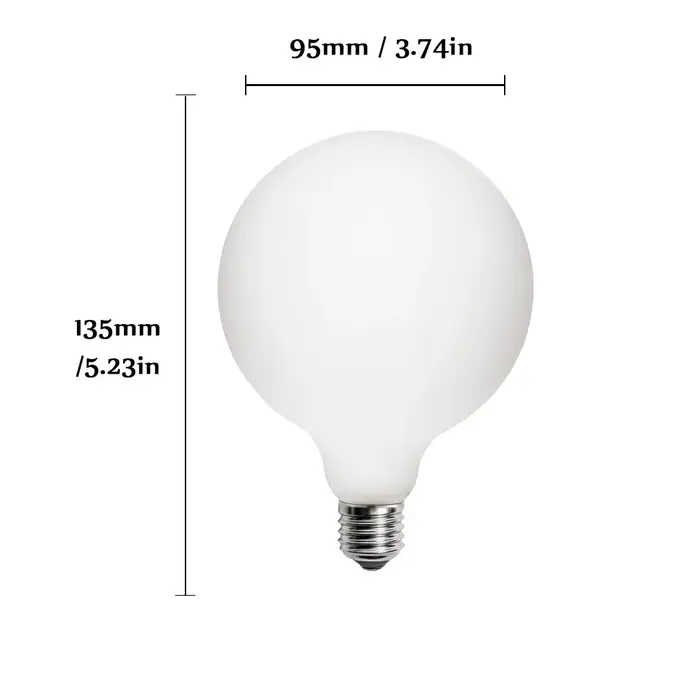 4/6 pièces E27 grande ampoule LED 85-265V G80 G95 G125 économie d'énergie lumière mondiale Lampada