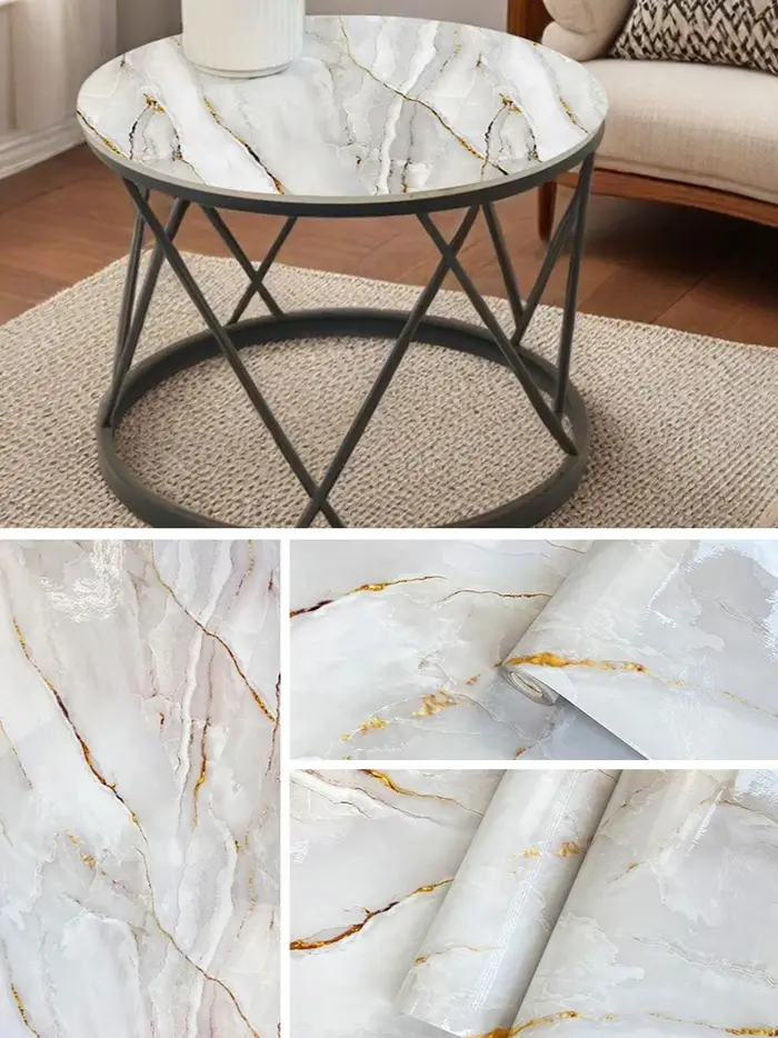Papier peint auto-adhésif à motif de marbre lisse