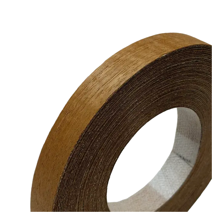 Rouleau de placage de bois de teck pré-collé 19mm 22mm 50mm