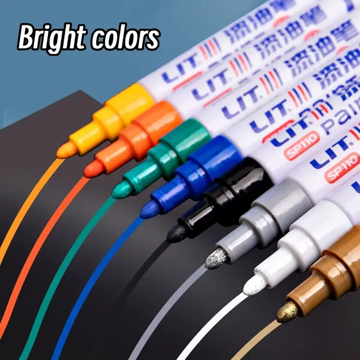 Marqueur de peinture Permanent coloré 3mm 10p