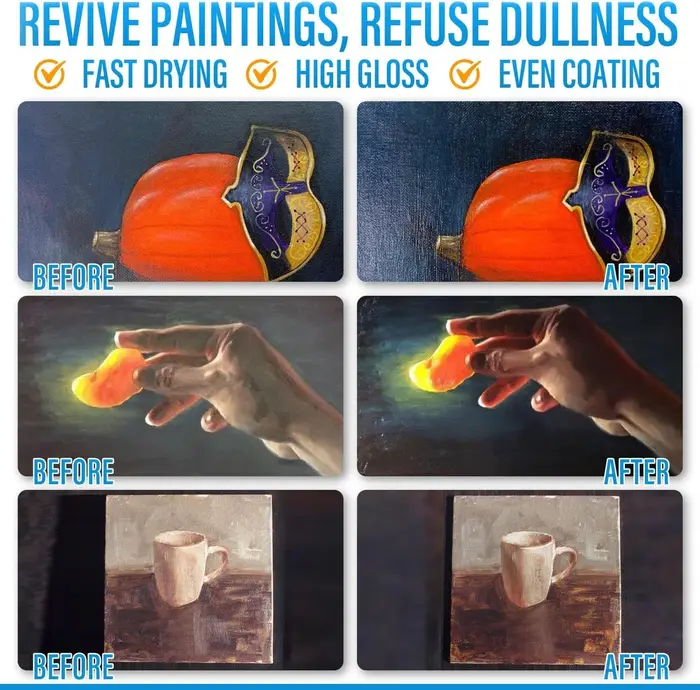 Vernis brillant pour peinture acrylique