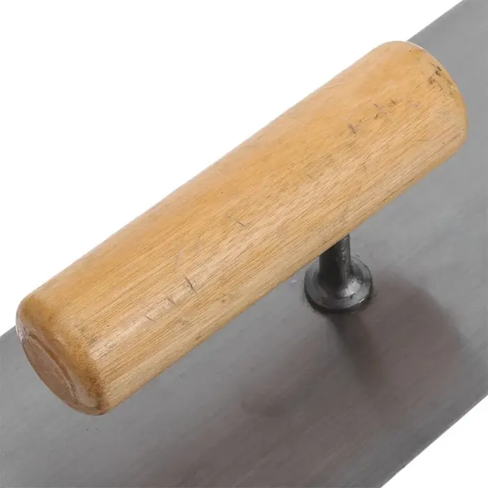Truelle à plâtrer 28*10cm avec manche en bois, outil de finition pour murs et sols en béton, pour travaux de lissage du ciment