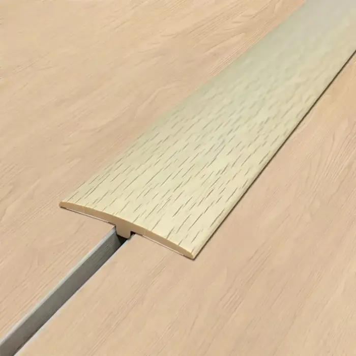 1 pièce de bande de transition en PVC en forme de T de 1 m/39,37 pouces - Installation facile, joint