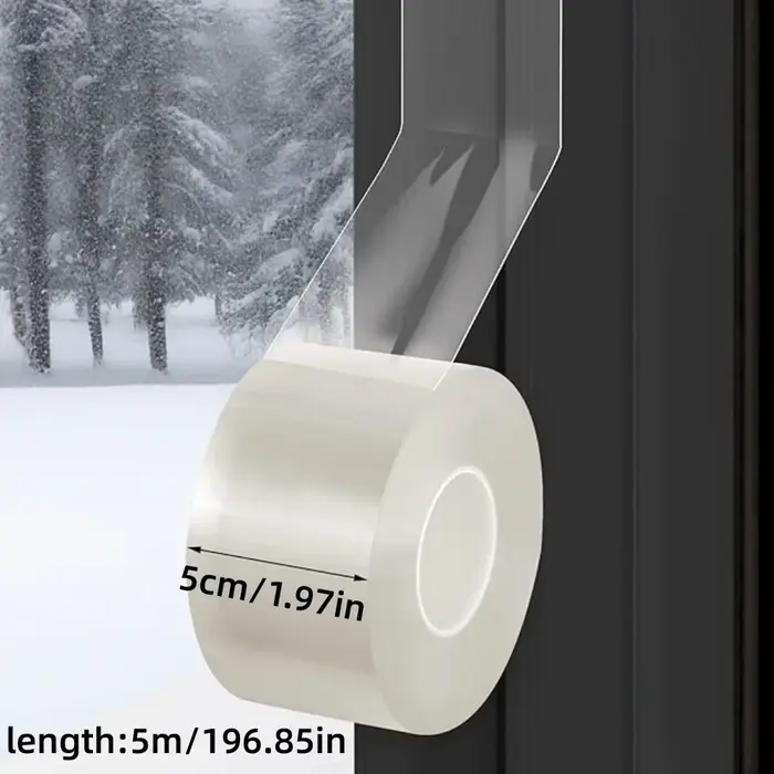1pc 5mX5cm Bande d'étanchéité pour fenêtre