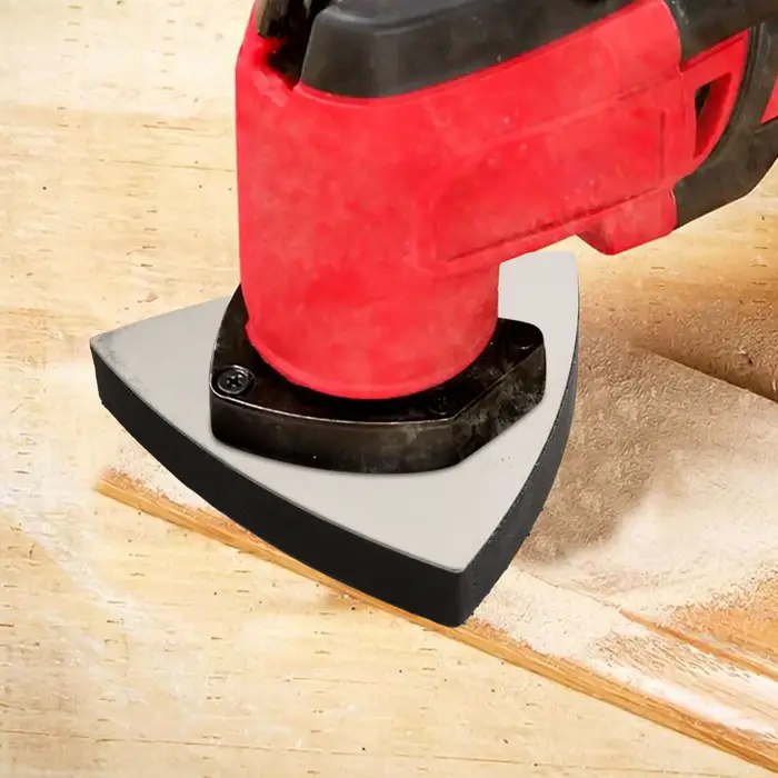 Ponçage de précision avec tampon de ponçage triangulaire en acier inoxydable de 80 mm, disque de polissage pour outils oscillants