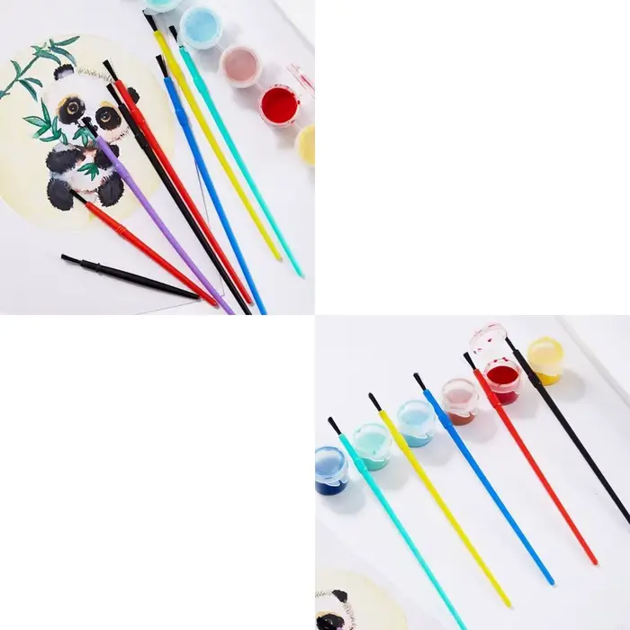 50 pcs petits pinceaux brosses cheveux en nylon Brosse d'artiste