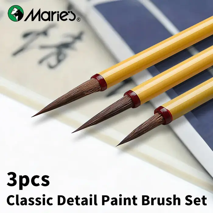 Ensemble de 3 pinceaux à aquarelle Marie's