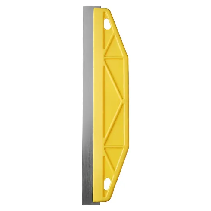 Bouclier de peinture jaune professionnel de 12 pouces : poignée ergonomique pour une coupe et un bordage de précision. Durable pour un usage domestique et commercial.