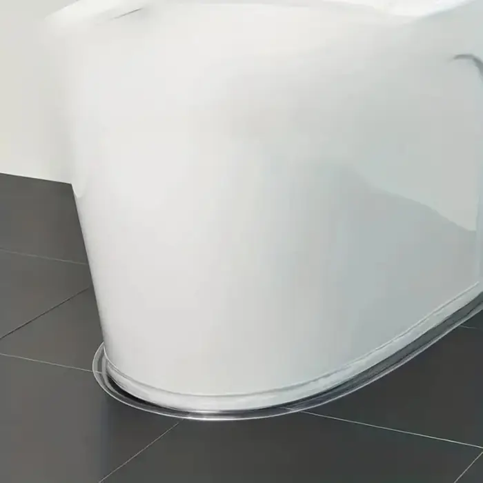 Ruban adhésif en PVC transparent imperméable, super adhésif, parfait pour les salles de bain, toilettes, éviers et cuisines, 1 rouleau