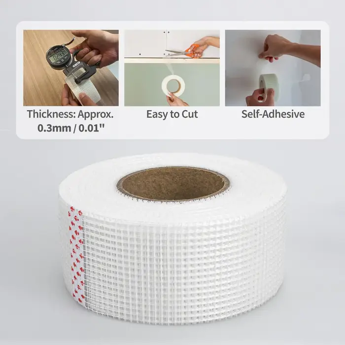 1/2 pièces de ruban adhésif en fibre de verre de 2 pouces x 49