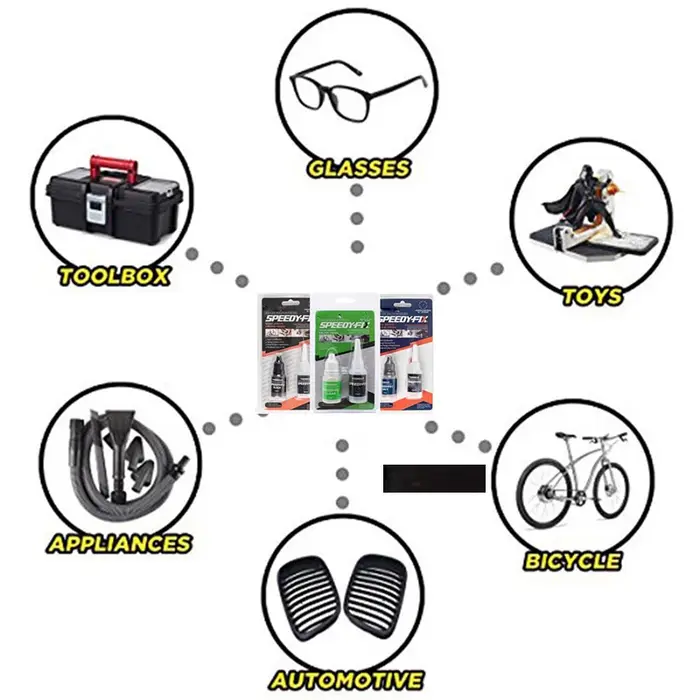 Remplisseurs adhésifs scellants remplissage de calfeutrage rapide outil de réparation de pare-brise de voiture colle liquide liaison métal plastique bois caoutchouc poudre