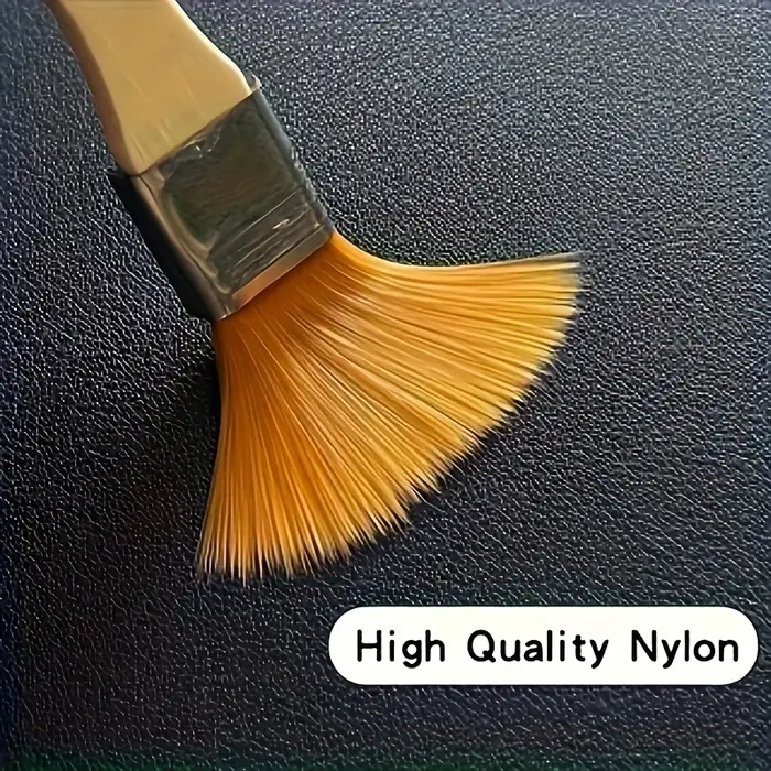 Pinceau à peinture en poils de Nylon avec manche en bois
