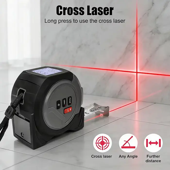 WENMEICE Mètre laser numérique 40m/60m