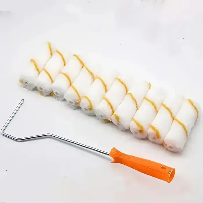 Ensemble de 10 rouleaux à peinture commerciaux avec rouleaux et housses de 4 pouces, parfaits pour l