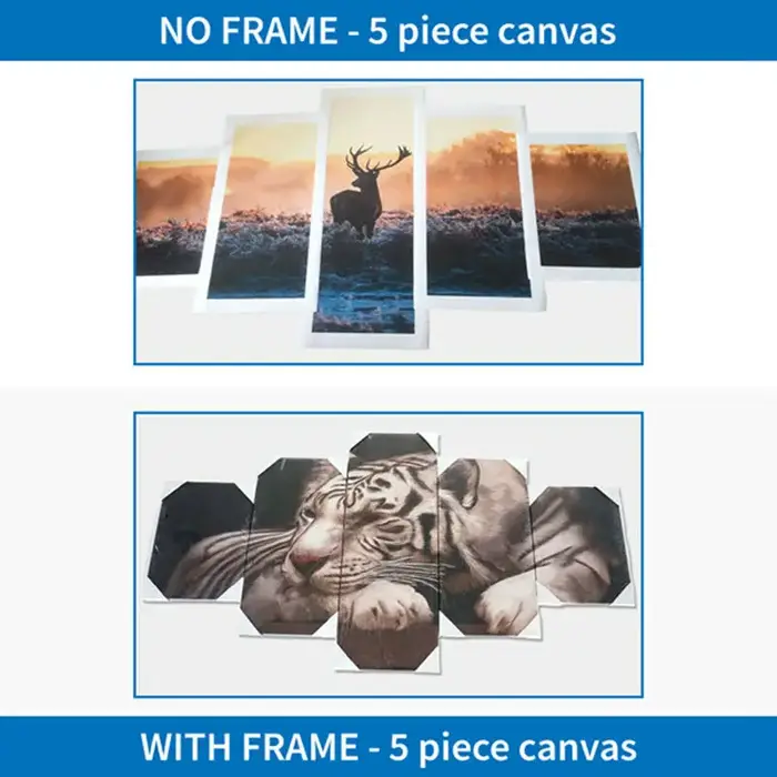 Art mural décor à la maison cadre toile photos 5 pièces peintures HD imprime salon sur mesure affiche PENGDA