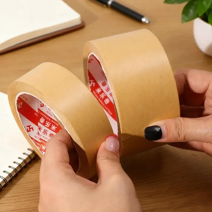 Ruban de masquage auto-adhésif en papier Kraft inscriptible