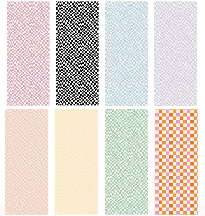 Papier peint texturé en damier pour la décoration intérieure, autocollants de meubles classiques, autocollants muraux imperméables, chambre à coucher parfaite