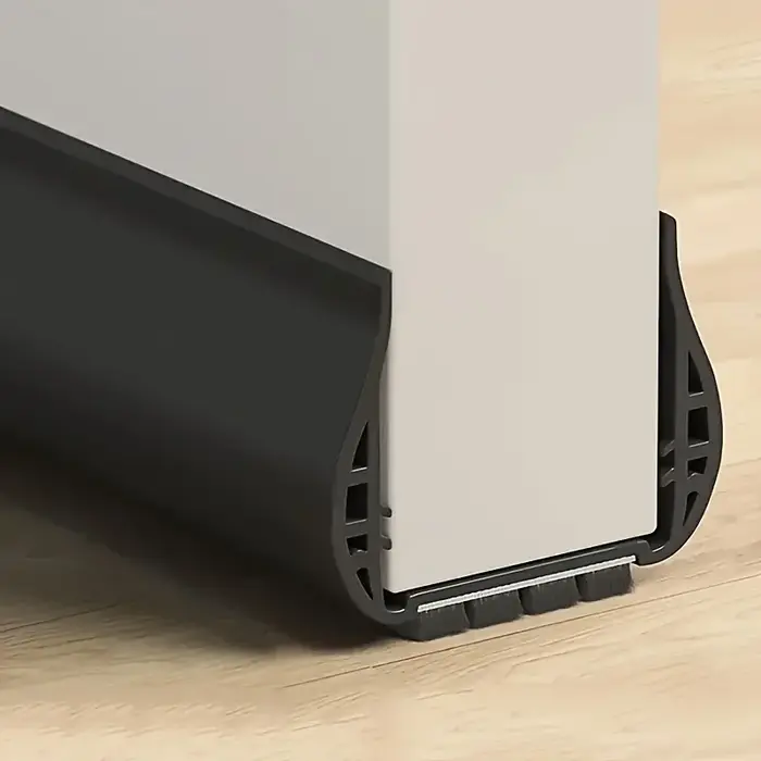 Bande d'étanchéité de porte en PVC avec brosse