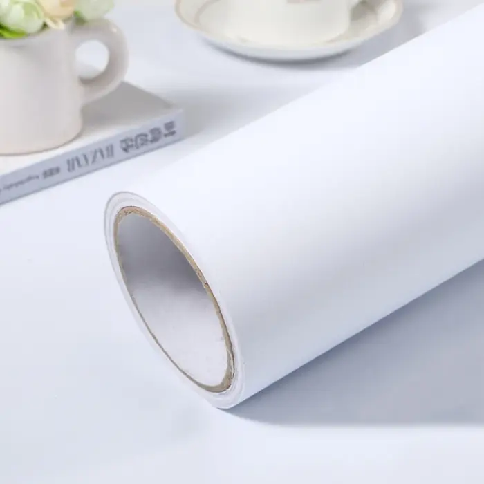1 rouleau mat PVC imperméable à l'eau bricolage auto-adhésif vinyle papier peint armoires de cuisine bureau Contact