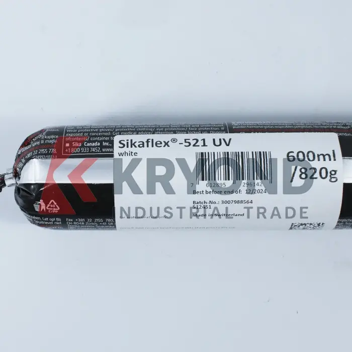 Sika Sikaflex 521 UV 300ml MS Mastic Polymère Adhésif Flexible Peintable pour Scellage de Joints Marine et Construction Automobile