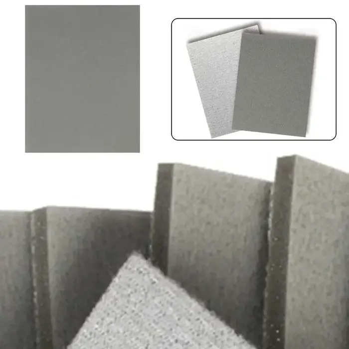 1 pièce Bloc éponge abrasive floquée carrée