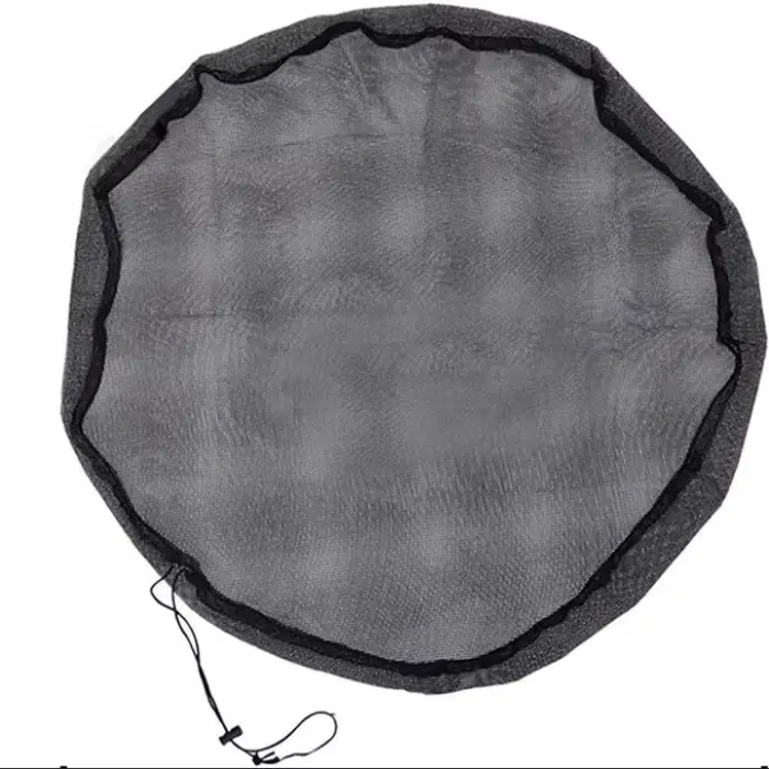 Couverture en filet pour seau de récupération d'eau de pluie avec cordon de serrage - Filet de prote