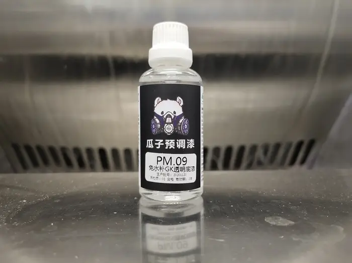 Apprêt de pigment de peinture transparent brillant, surface en résine GK, pas de reconstitution d'ea