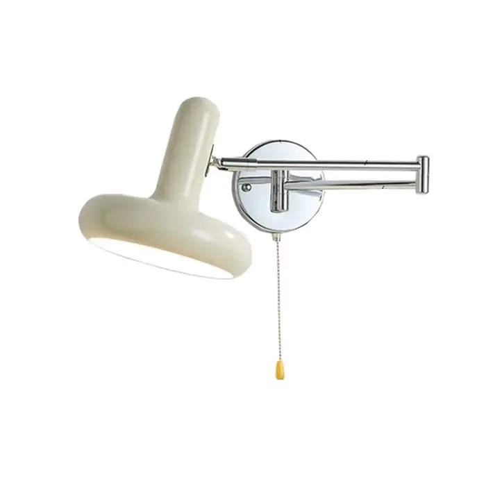 Applique murale rétractable rotative et pivotante, style nordique moderne, lampe de chevet pour cham