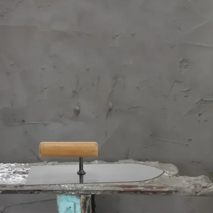 Truelle à plâtrer 28*10cm avec manche en bois, outil de finition pour murs et sols en béton, pour travaux de lissage du ciment