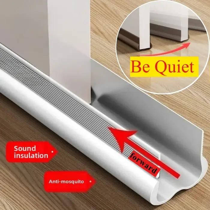 Bande d'étanchéité Flexible en PVC pour bas de porte