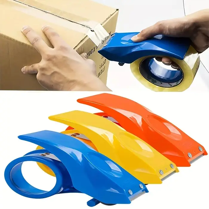 Distributeur de ruban adhésif portable avec deux rouleaux de ruban