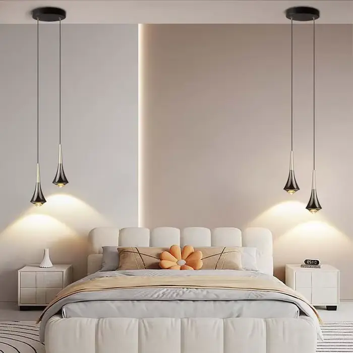 Plafonnier LED en frêne au design moderne, spectre complet, réglable, luminaire décoratif d'intérieu