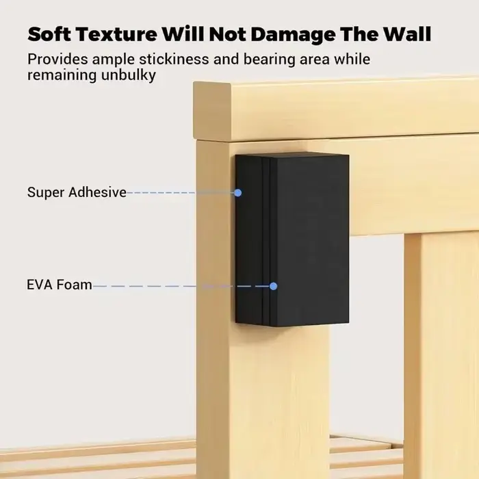 Lot de 20 protections murales adhésives double face en mousse EVA, idéales pour la protection contre les chocs des canapés, bancs et murs, et les coussinets anti-vibrations.