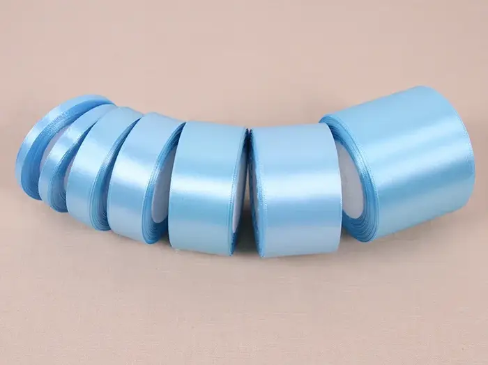 Rubans en Satin Bleu Ciel de 6mm