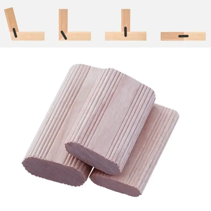 50/100 pièces hêtre bois dominos Tenons menuiserie bouchons bricolage meubles épissage connecteurs connecter bloc de