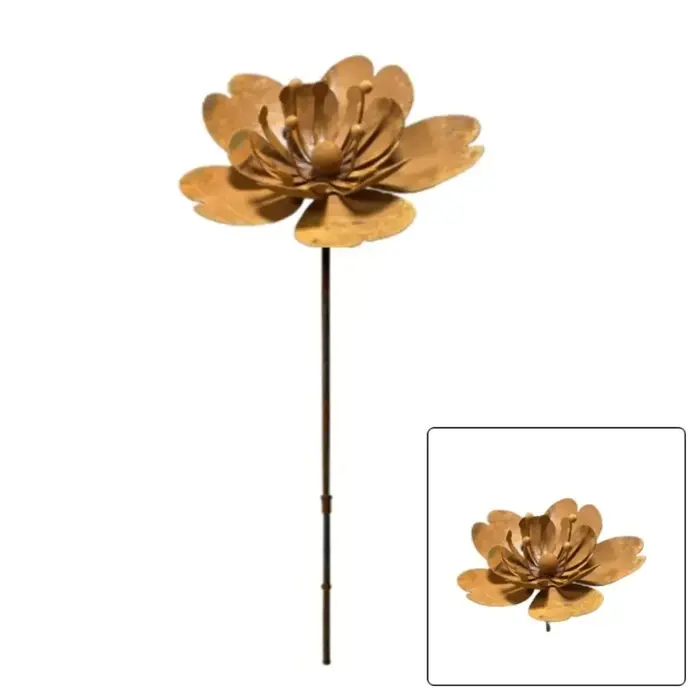 Décoration de jardin rustique florale en fonte
