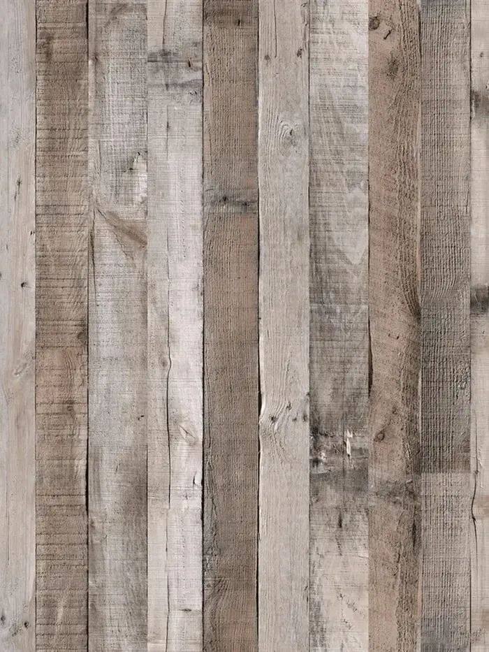 Papier peint auto-adhésif rétro en Faux Grain de bois