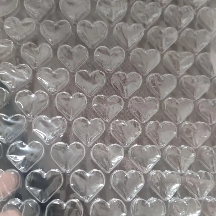 Rouleau de Film à bulles d'air Transparent en forme de cœur d'amour