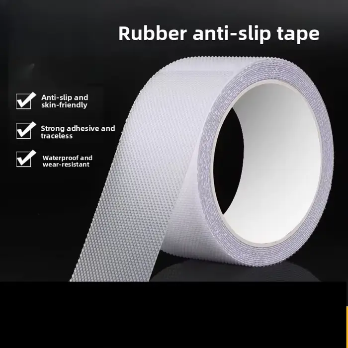 1 rouleau de ruban antidérapant, coussinet en silicone transparent auto-adhésif résistant à l'usure,