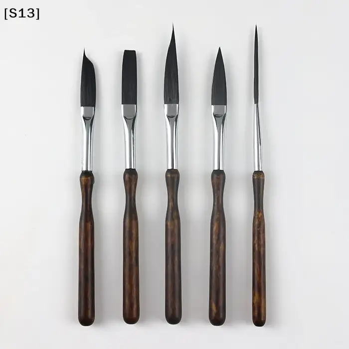Pinceaux à rayures pour peinture à l'huile et à l'aquarelle