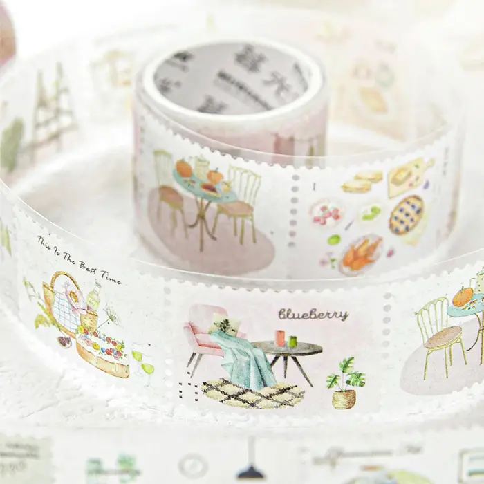 1 à 4 rouleaux de rubans Washi tissés sur le thème Spring Radiance