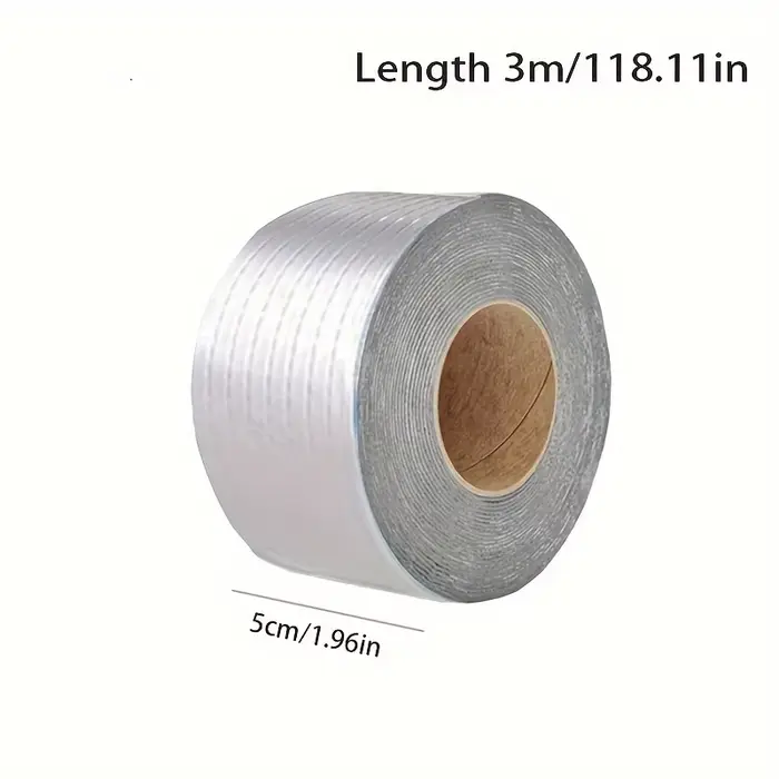 1 rouleau de ruban adhésif en aluminium imperméable de qualité supérieure