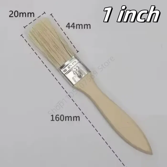 Lot de 5 pinceaux de qualité supérieure avec manche en bois, pinceaux de barbecue, pinceaux à poils