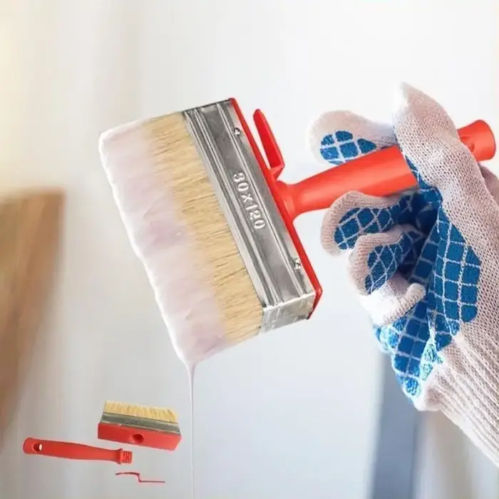 Pinceau à peinture à tête plate lisse pour peindre les murs